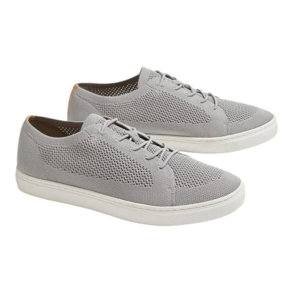 Lane Bryant Grey Knit Perforated Slip On Sneakers Women's 12 W WIDE